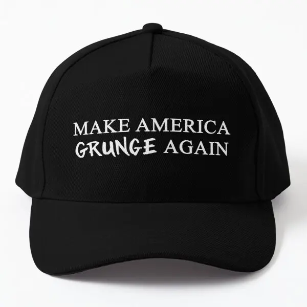 

Maga Make America Grunge Again Baseball Cap Hat Casquette Bonnet Spring Solid Color Snapback Printed Black Mens Casual Women
