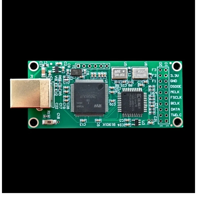 Фото USB-аудиоинтерфейс, плата декодирования DAC, вход I2S, высокоточный аудиомодуль, поддержка форматов PCM и DSD №3