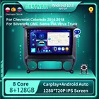 Автомагнитола на Android, 2014-2018, GPS, для Chevrolet Колорадо 2014-2018, Silverado GMC Sierra VIA Vtrux Truck-, стерео, без DVD 10 дюймов