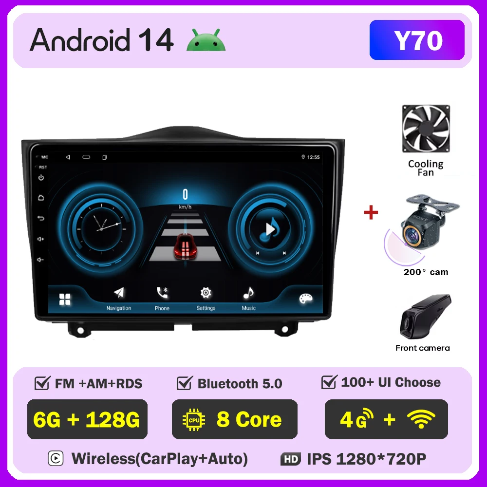 

Carplay для LADA Granta Cross 2018-2023 Android Авто Авто Радио GPS Навигация DSP Мультимедиа Стерео Без 2din DVD Видеоплеер