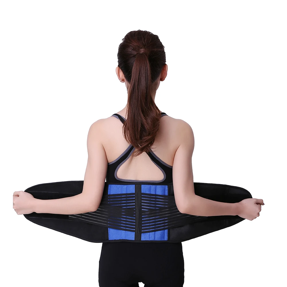 

Breathable Waist Lumbar Lower Back Support Belt for Back Pain Relief with Dual Adjustable Straps Back Brace for Men and Women