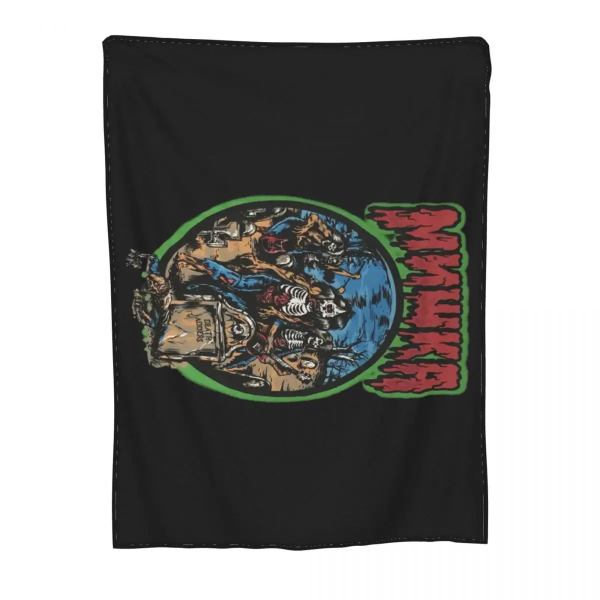 Mnwka Cemetery Zombies Death Adders черная футболка мужское одеяло для разрушения юмора отдыха