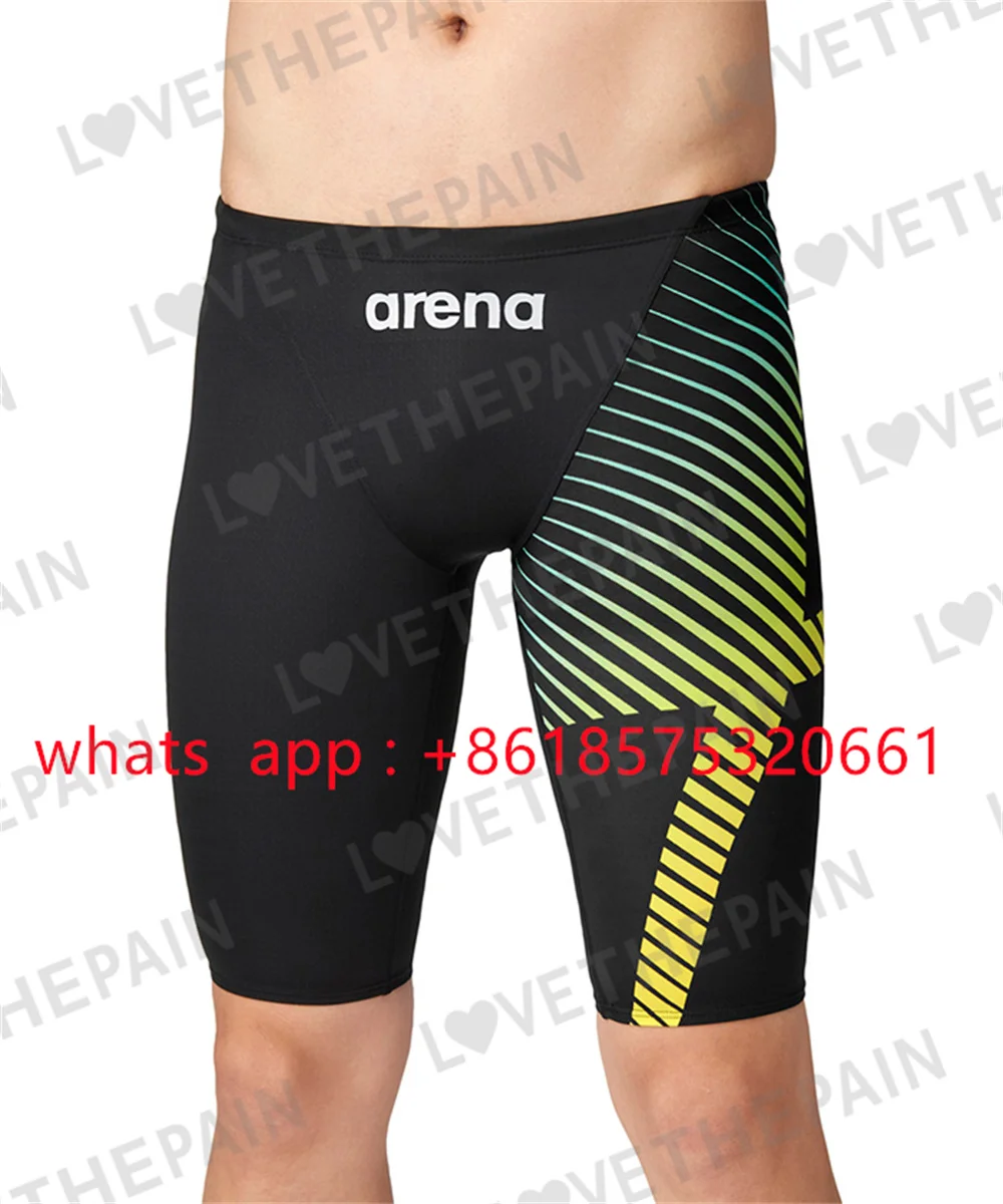 Summer Men's Swim Jammer Endurance Athletic Training Swimsuit Beach Swimming Trunks For Swimwear Jammers Tight Surf Shorts