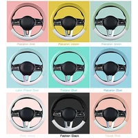 car steering wheel cover 6 colors for woman girl breathable braid on the steering wheel funda volante universal auto car st g1s3