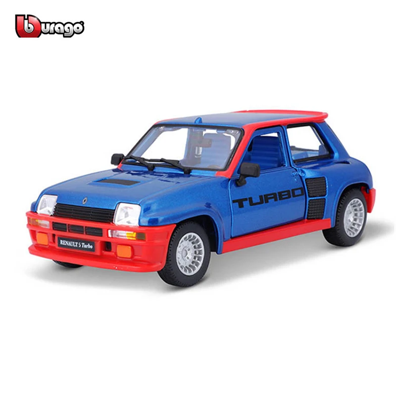 Bburago масштаб 1:24 Renault 5 Turbo желтая Гоночная машина из сплава роскошный автомобиль