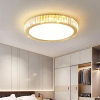 modern crystal led ceiling lamp for bedroom living room roof indoor home decoration fashion bright chandelier lighting fixture
