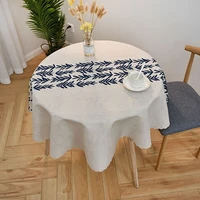tablecloth ins wind dinner tablecloth waterproof oil proof scald free wash round square tablecloth tea table mat desk household