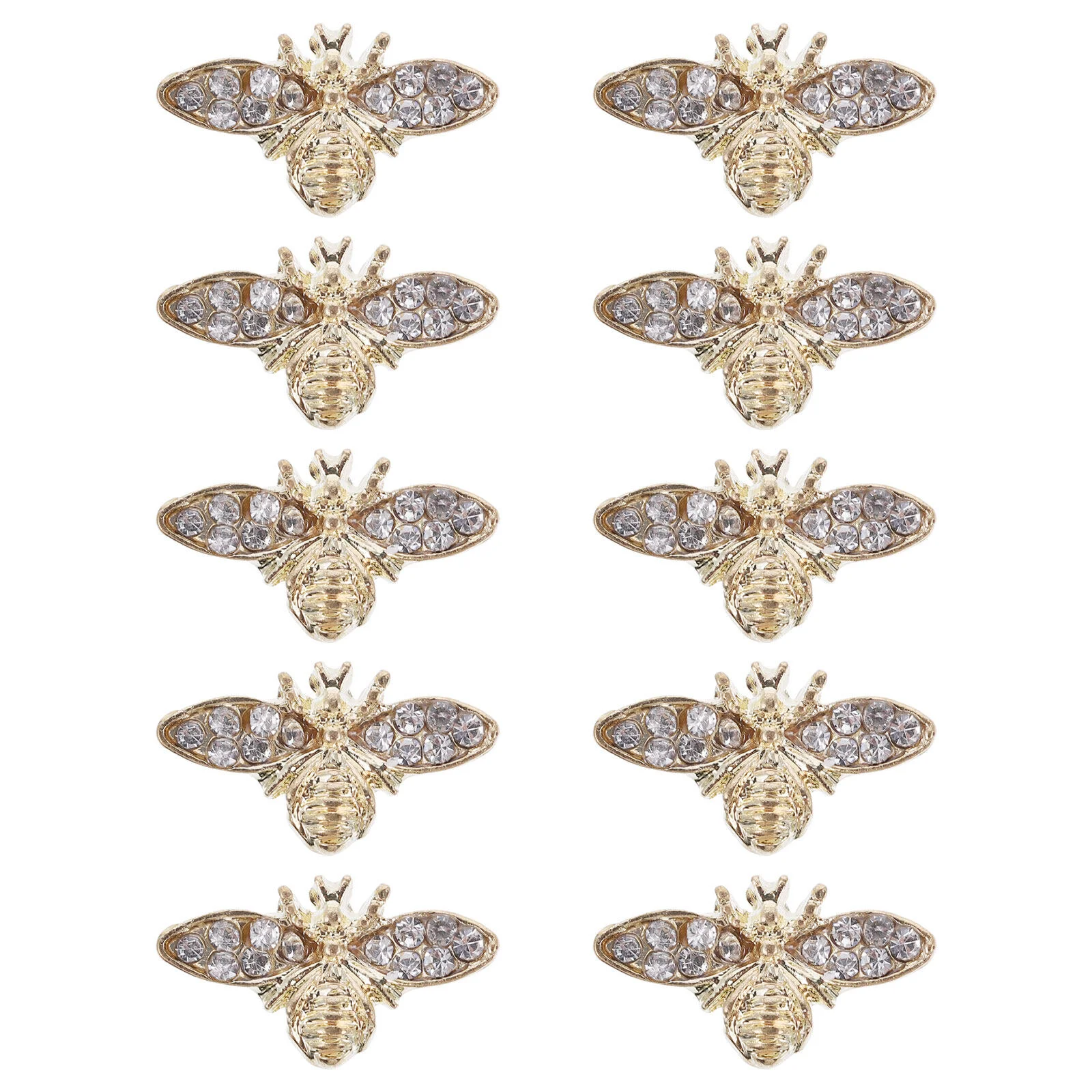 

Nail Charms Charm Decoration Crystal Jewelry 3D Diy Bee Manicure Decal Metal Alloy Rhinestones Animal Skicker Mini Design Studs