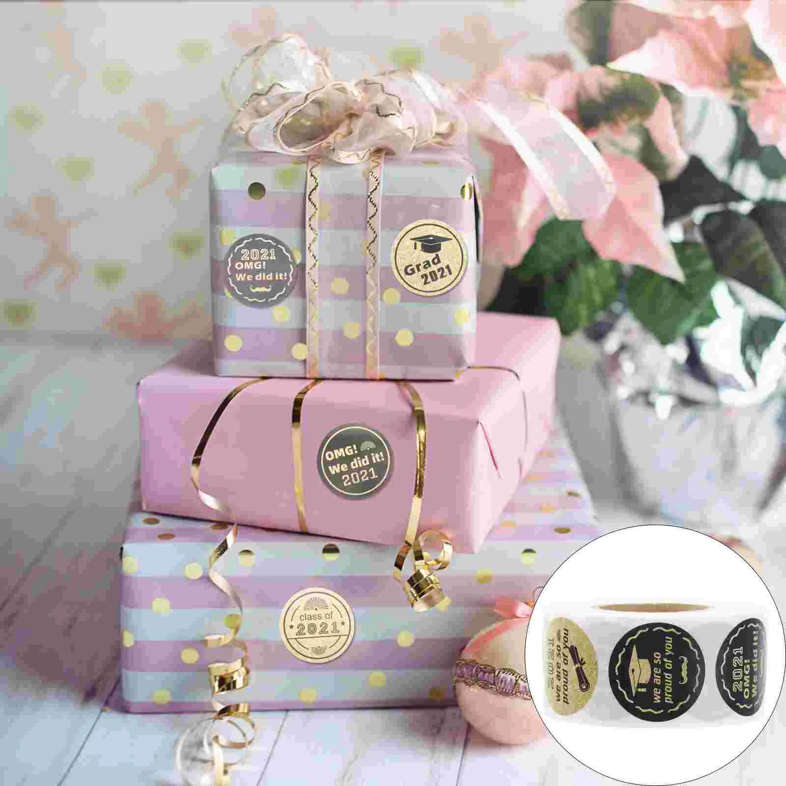 

Stickers Graduation Thank You Teacher Cap Party Favors Planner Celebrating Congrats Grad Sticker Envelope Sealing Labels