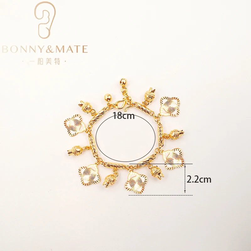 2024 новая модная позолоченная женская цепочка нерегулярный браслет-подвеска