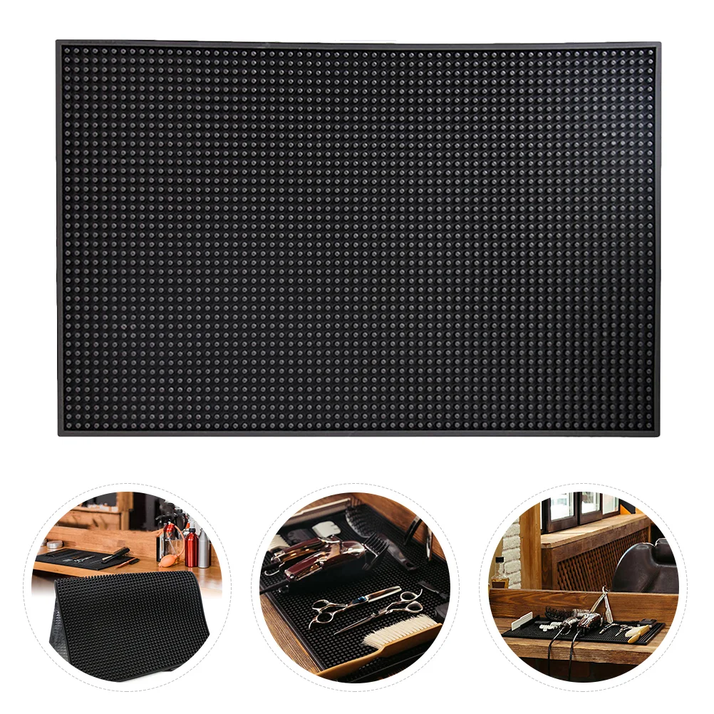 

Mat Barber Hair Pad Station Tools Cushion Tool Work Hairdressing Skid Anti Styling Tray Service Storagesalon Trimmers Clippers