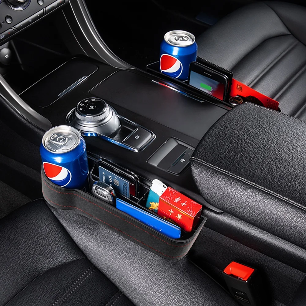 

Stowing Tidying Passenger Driver Side Multifunctional Car Seat Gap Crevice Storage Box Auto ornament
