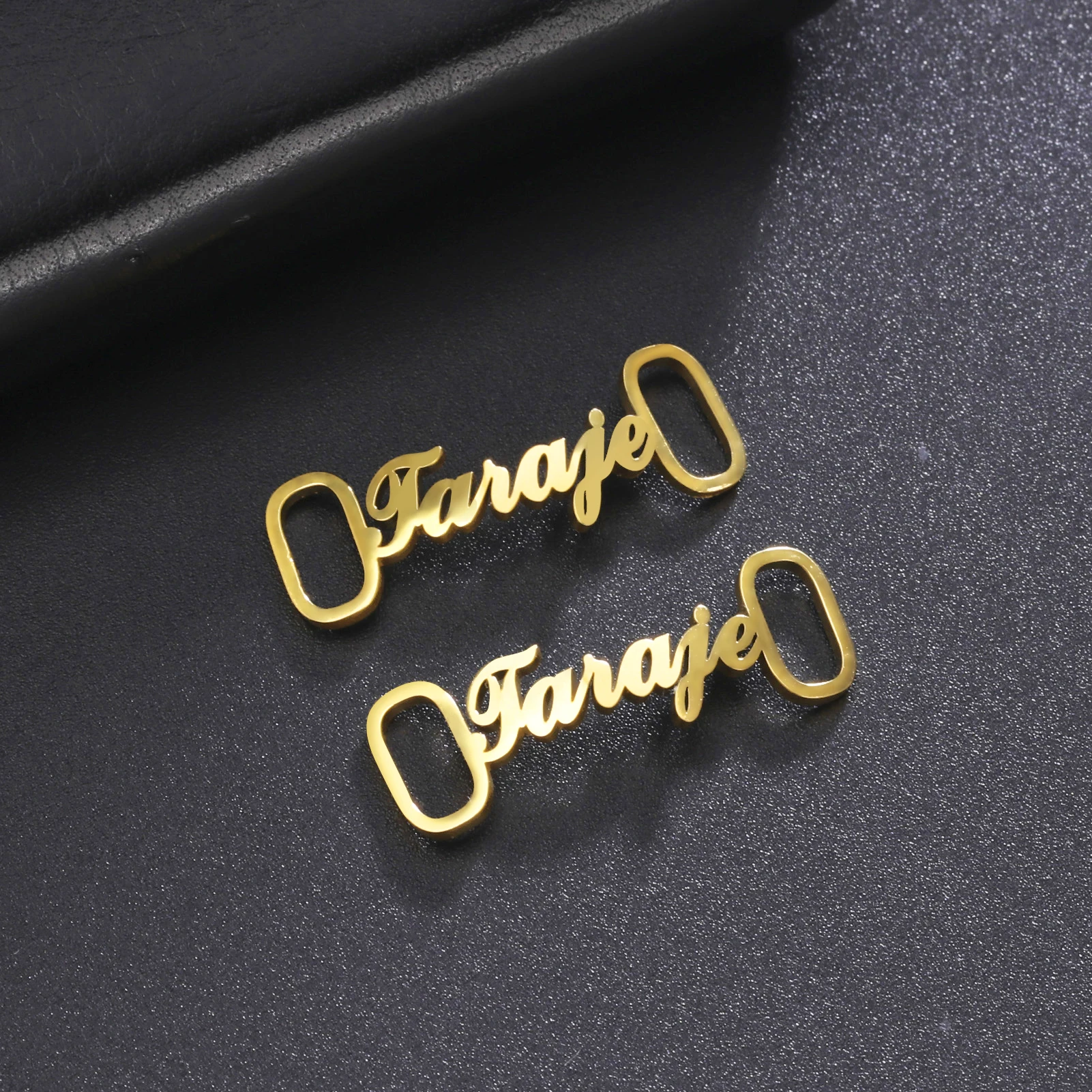 

Lemegeton 1 Pair Personalized Name Shoe Buckle Custom Nameplate Year Date Logo Shoe Buckle Stainless Steel Jewelry Gifts