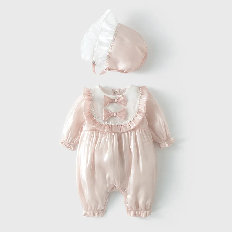 

Newborn jumpsuit 2022 spring new baby baby bag fart clothes outing clothes princess romper romper
