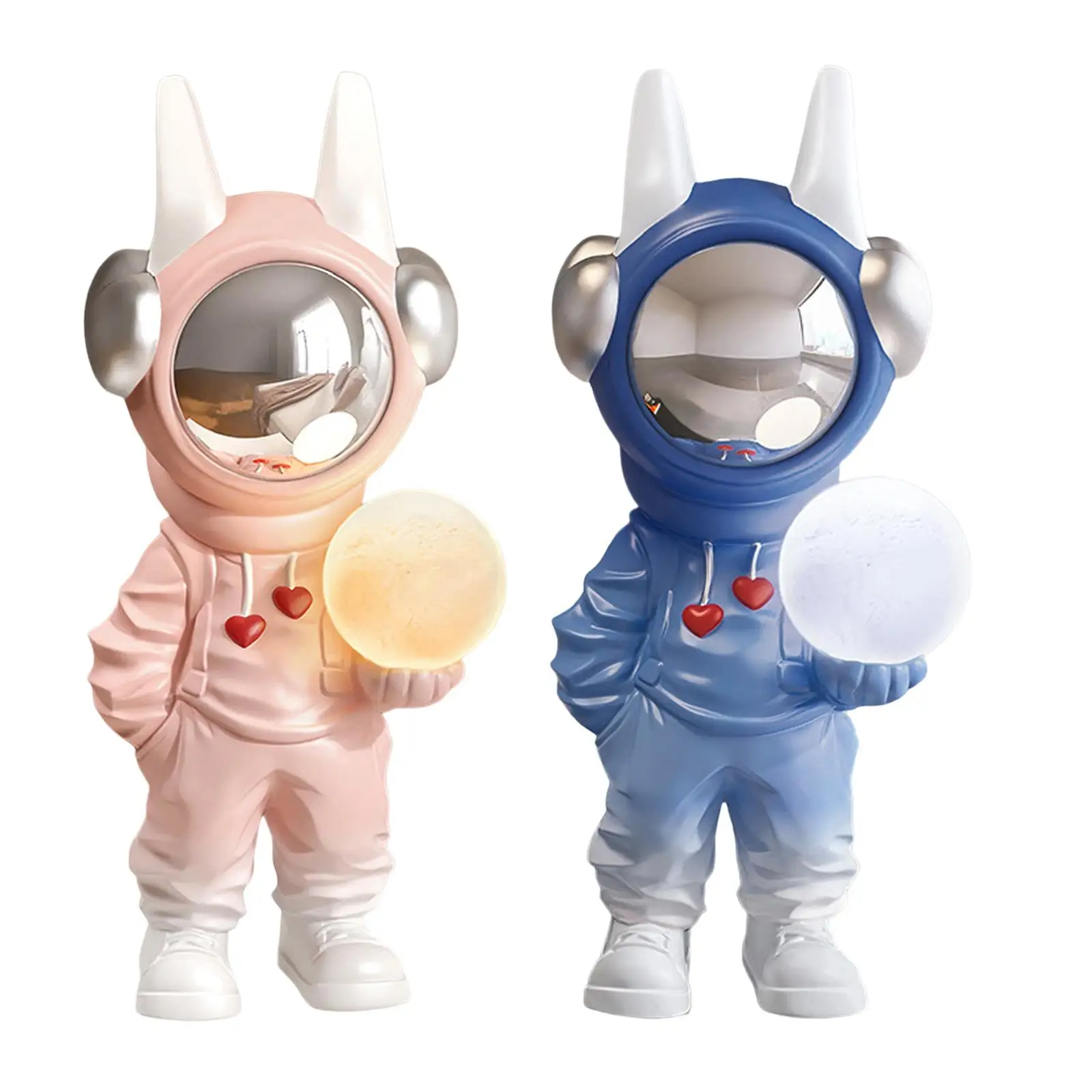 

Resin Astronaut Figure Statue Night Decoration Bedside Decor