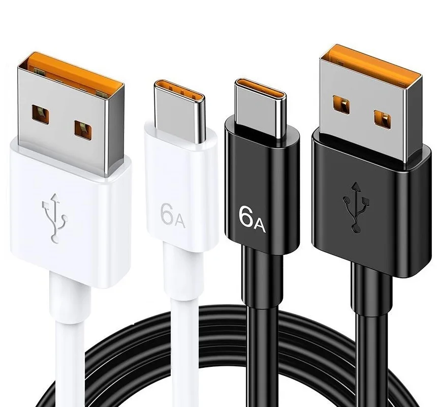 

10 шт., супербыстрый USB-кабель для Huawei Mate 40 50, 6 А, 66 Вт