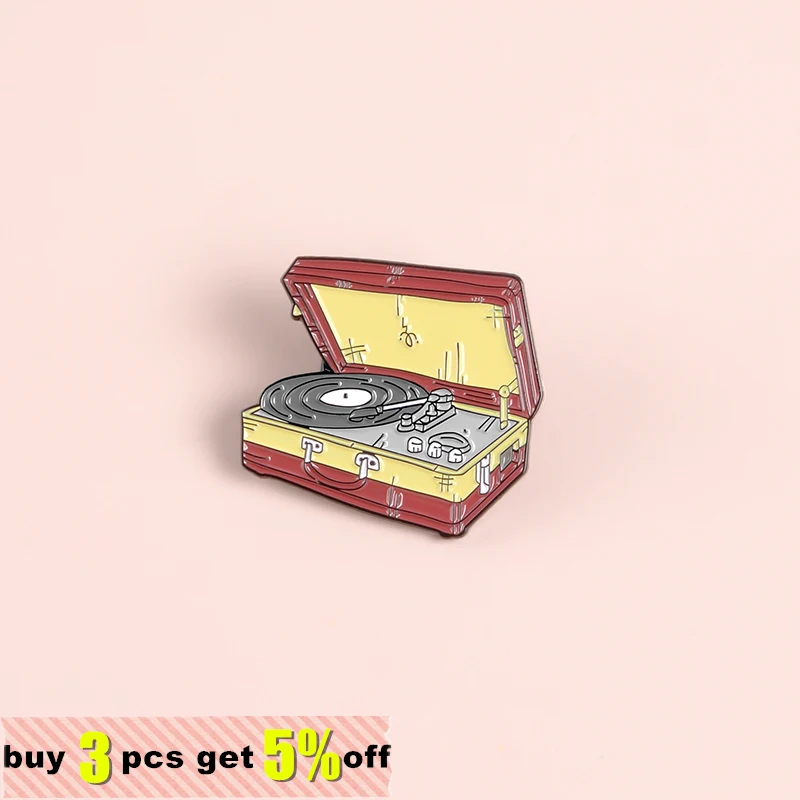 Воспроизведение музыки эмалевая булавка значок на заказ MP3 лента фортепиано