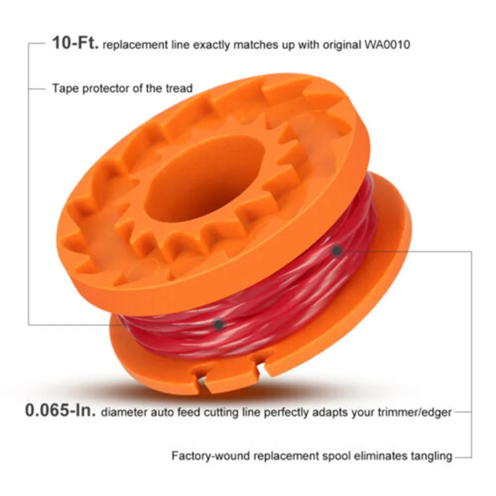 

8+1PCS Trimmer Spool Line Accessories Parts Replacement WG163 WG175 WG180 High quality Portable Practical Useful