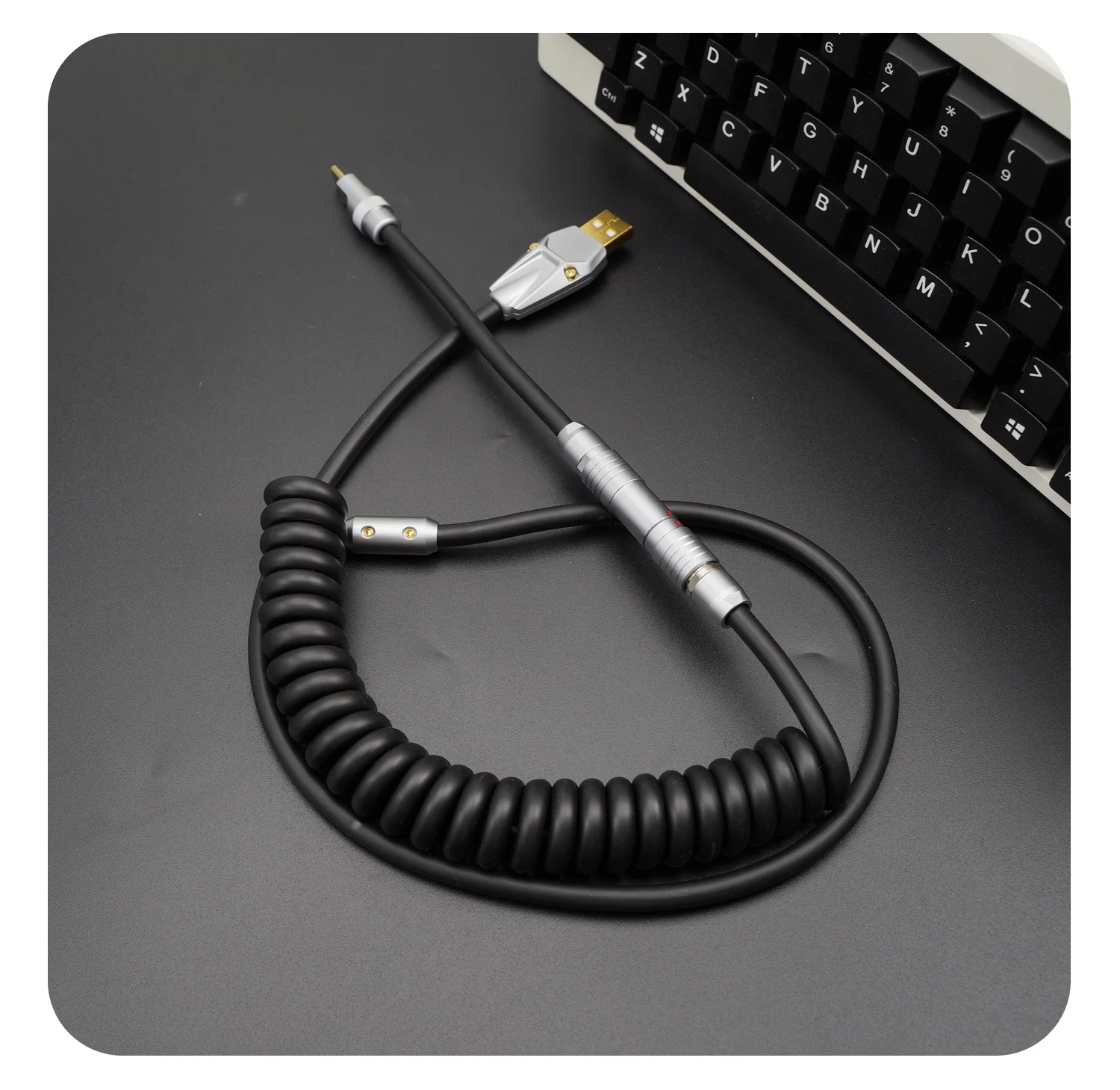 Spot GeekCable customized mechanical keyboard data line with the top of the super elastic rubber series