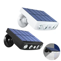 outdoor solar led wall light outdoor motion sensor waterproof ip65 solar lighting for garden path garage yard street lamps