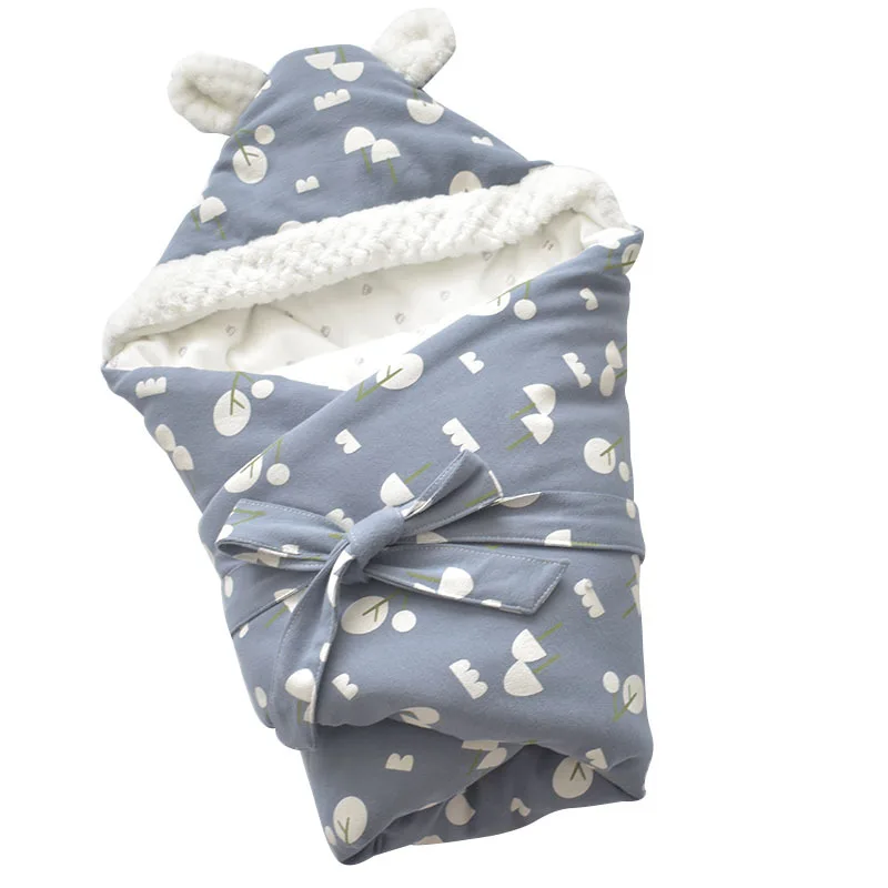 Baby Wrapp Winter Envelopes Cotton Soft Warm Hooded Blankets Newborn Stuff Swaddler Sleeping Bags Otulacz Swaddleme | Мать и ребенок
