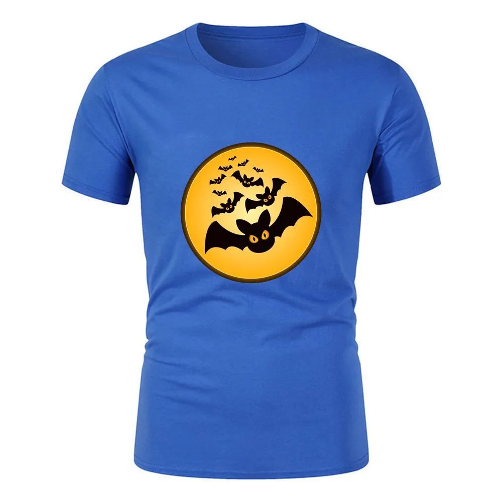 

Летняя Повседневная модная уличная Футболка с принтом летучая мышь для взрослых с круглым вырезом и коротким рукавом Свободная Удобная быс...