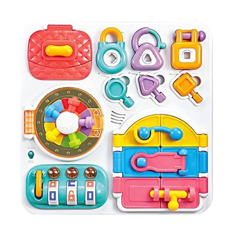 

For Baby Latches Doors Stem Board Baby Montessori Sensory Activity Board Accessories Fine Motor Skill Cognition Toy Games