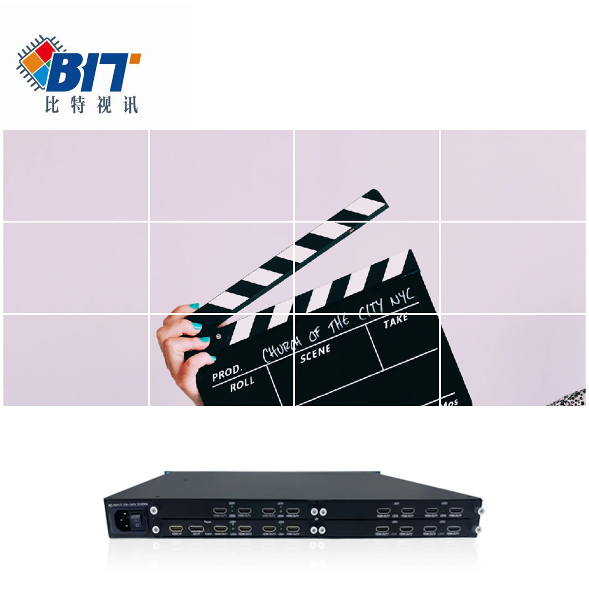 Настенный видеоконтроллер Bitvisus 2x7 16-канальный 8K