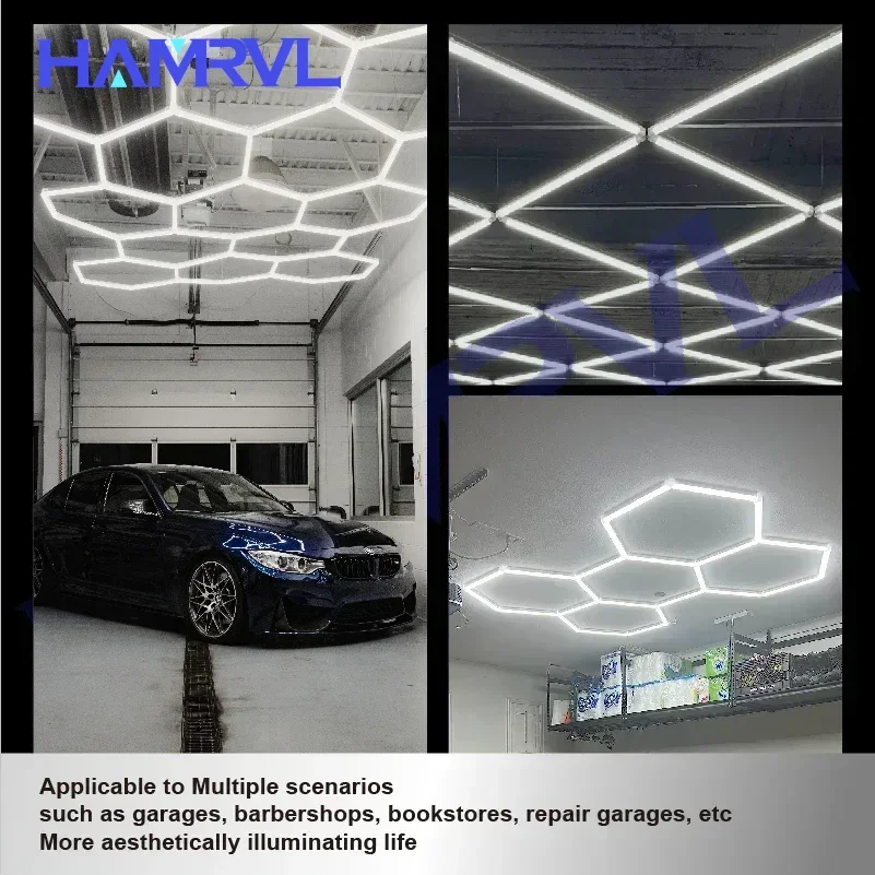 Индивидуальный шестиугольный гаражный потолочный светодиодный светильник