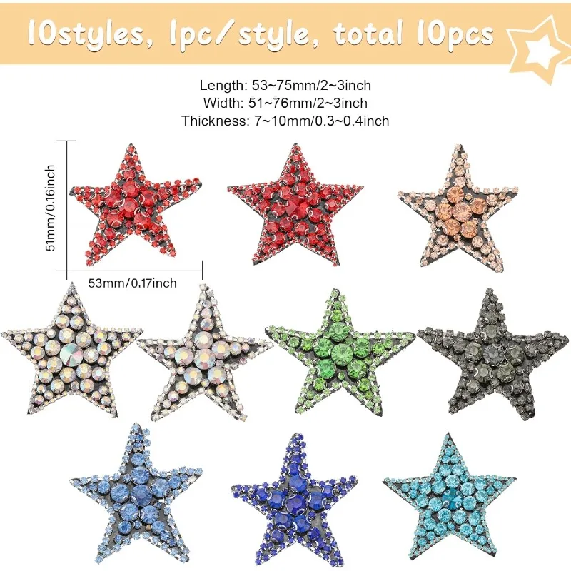 Нашивки Из Бисера В Форме Звезды Горячая Фиксация Искусственная Фотография