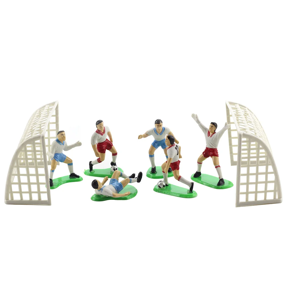 

Soccer Cake Footballdecorations Birthday Cupcake Toppers Topper Kids Party Figurines Cakes Team Decoration Figure Picks Theme