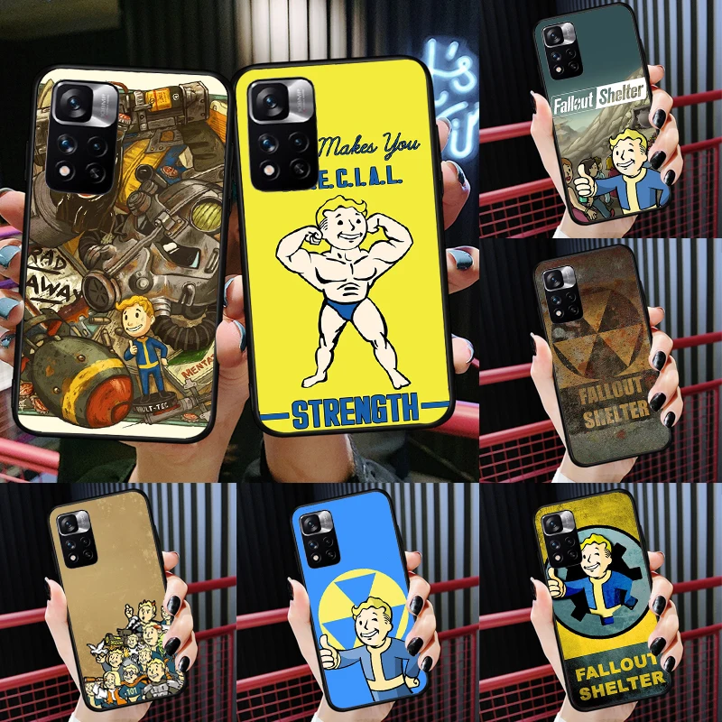 

Fallout Shelter Game Case For Redmi Note 9 10 Pro Cover For Redmi Note 11 Pro 7 8 10S 11S 9A 9C K50 K40 Gaming