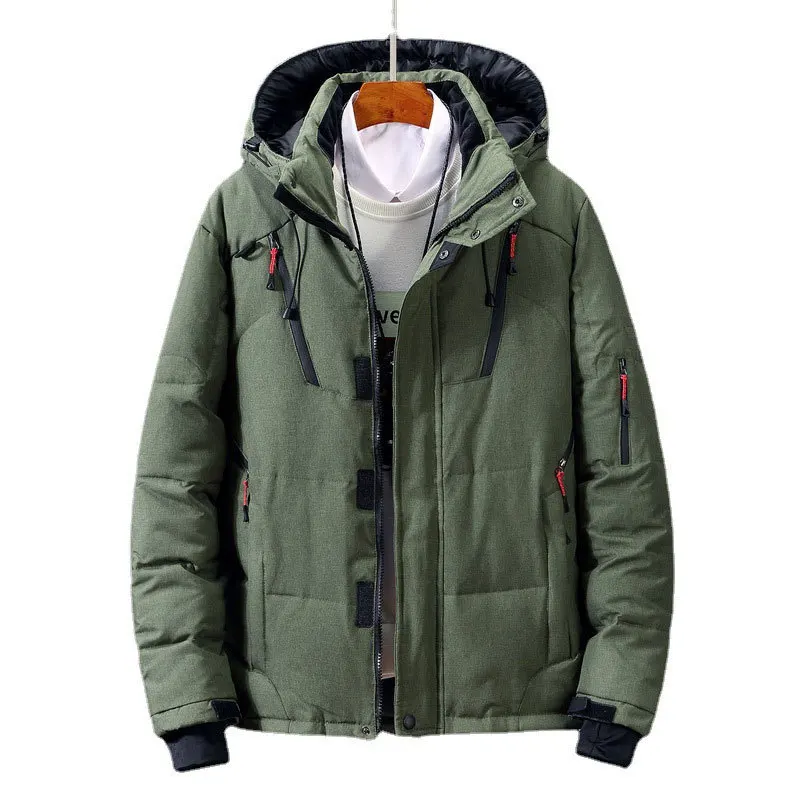 Down Jacket Short Men 2022 New Winter Outdoor Thickened Winter Coat Down Outwear