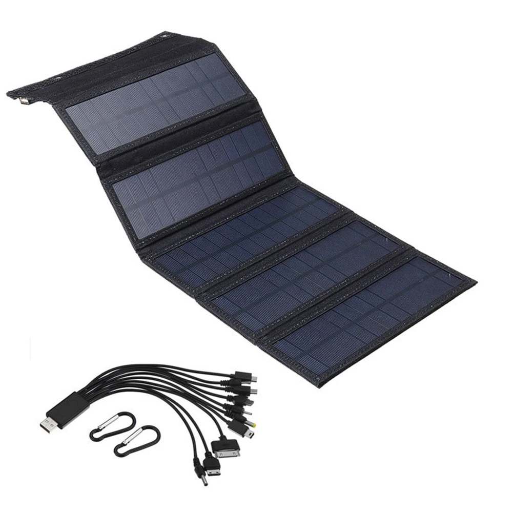 

Solar Cells Charger 9W Foldable USB 5V Outdoor Solar Panels for Phone Charging Outdoor Traveling Camping Supplies