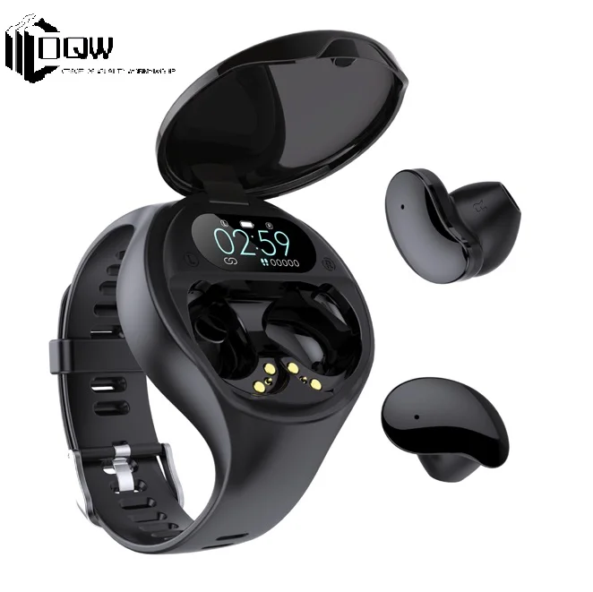 

OQW W1 Newly Arrival Wireless Earbuds BT earphone Two in one Smart Watch TWS Earphone with multi functions