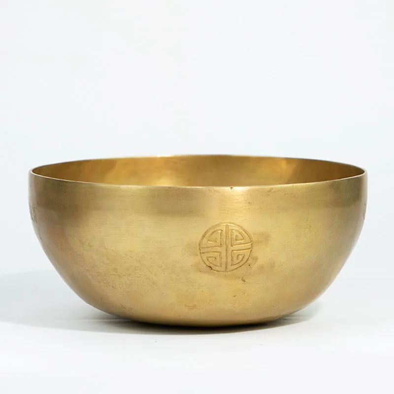 Tibet Brass Singing Bowl Healing Meditation Nepal Full Moon Singing Bowl Set Buddhist Instruments Laulukulho Music Instruments