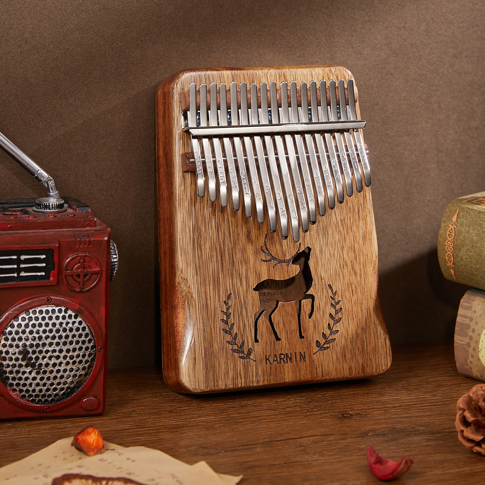 17 клавиш Kalimba большой палец фортепиано Премиум качество деревянные африканские