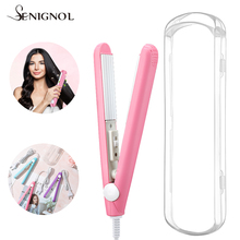 Senignol-miniplancha eléctrica de cerámica para el cabello...