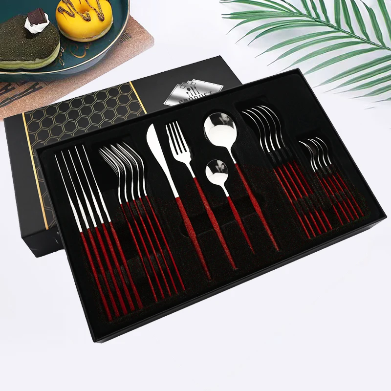 

Набор столовых приборов из нержавеющей стали, 24 шт.