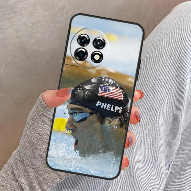 Фото Чехол для плавания Michael Phelps для OnePlus Nord 4 3 CE 2 Lite N20 N10 N30 OnePlus 8T 10T 13 13R 12 12R 11 10 Pro №4