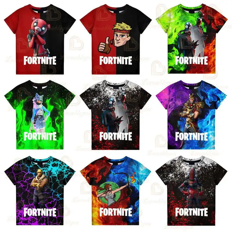 

Battle Royale Fortnite Victory 3D T-shirt 2021 NEW DESIGN Kids Tops Girls Boys Clothes Harajuku Tees Hero Children Sudaderas