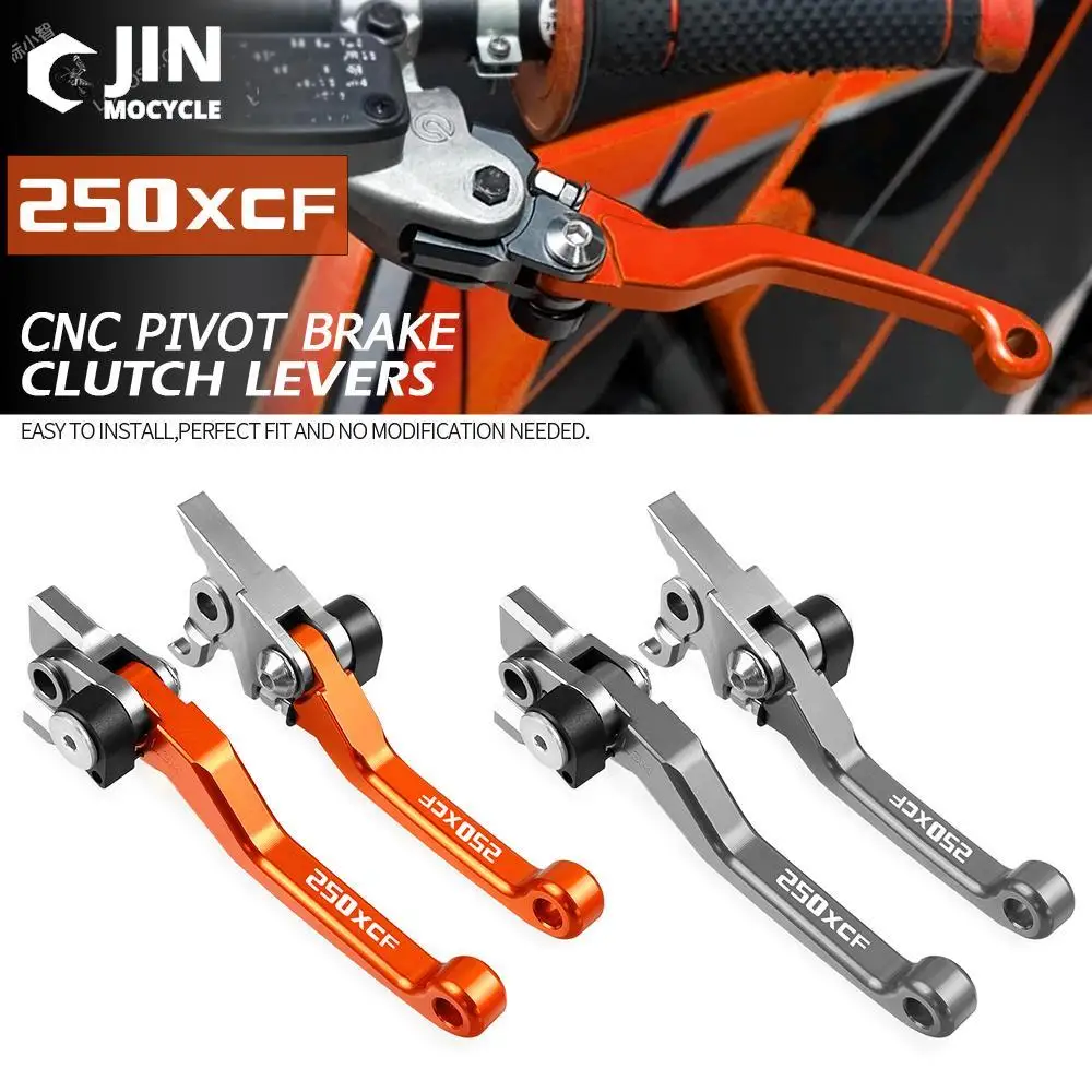 

For 250XCF XCFW 2007 2008 09-2018 250 XCF Motocross Foldable Pivot Dirt Bike Brake Clutch Lever Cable Lever Handle Aluminum Part
