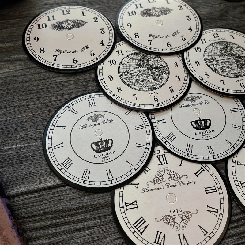 

Vintage Dial Thick Card Material DIY Scrapbooking Junk Journal Primer Collage Album Gift Decoration