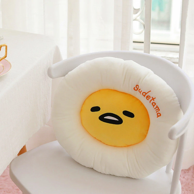 Креативная мультяшная квадратная искусственная Подушка для стула в форме яйца