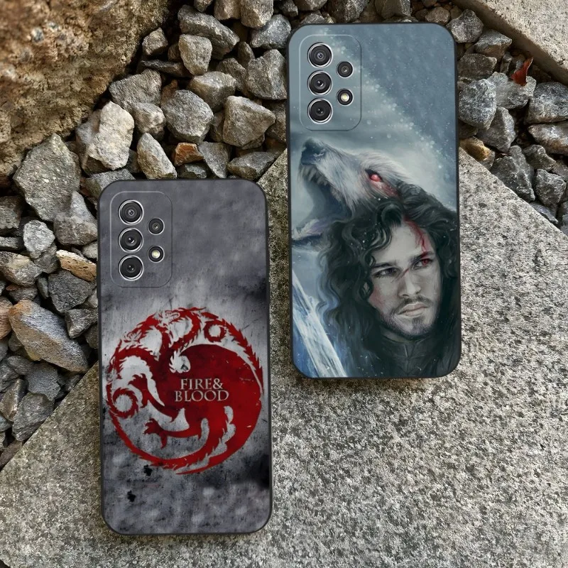 

Dragon Mother Thrones Phone Case For Sumsung S23 S22 S21 Plus Ultra A13 A23 A33 A53 A52 A51 A22 A30 A32 A50 Black Soft Cover