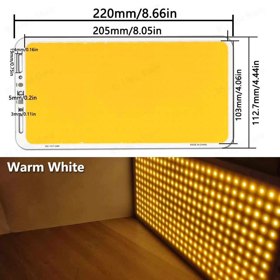 

Светодиодная панель BING&SEN 33 100 Вт 5000LM белая