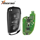 XHORSE XKDS00EN VVDI2 для дистанционного ключа типа DS, 3-кнопочный корпус дистанционного ключа для чипа транспондера VW X002, проводной дистанционный ключ 10 шт.лот