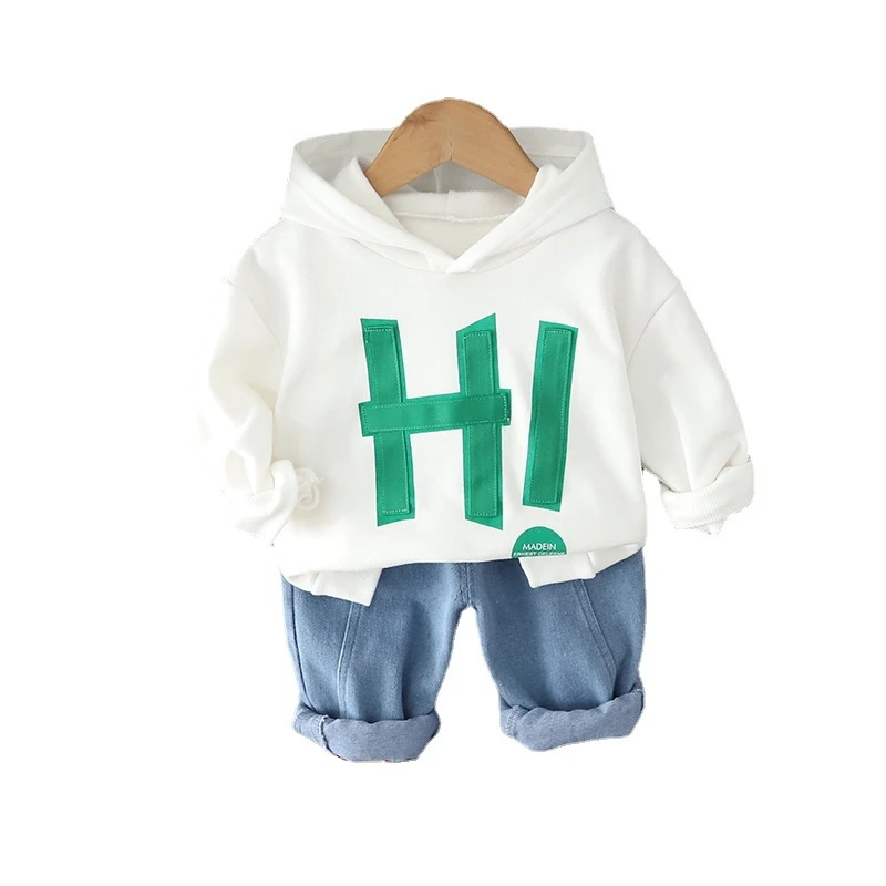 

New Spring Autumn Baby Clothes Children Boys Girls Letter Hoodies Pants 2Pcs/Sets Toddler Casual Costume Infant Kids Sportswear