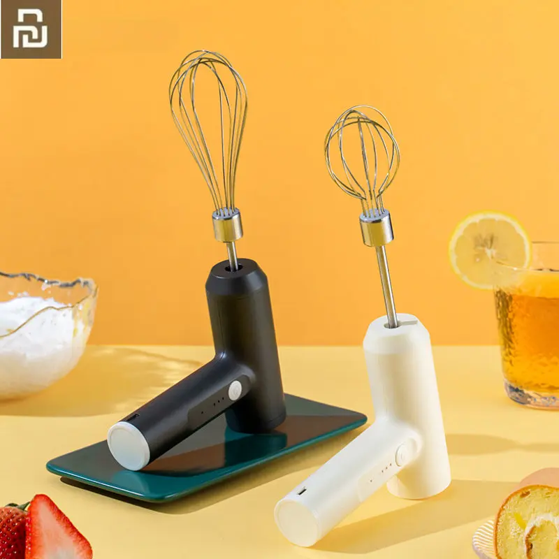 

YOUPIN Electric Foamer Mixer Whisk Beater Stirrer 3-Speeds Coffee Milk Drink Frother USB Rechargeable Handheld Food Blender