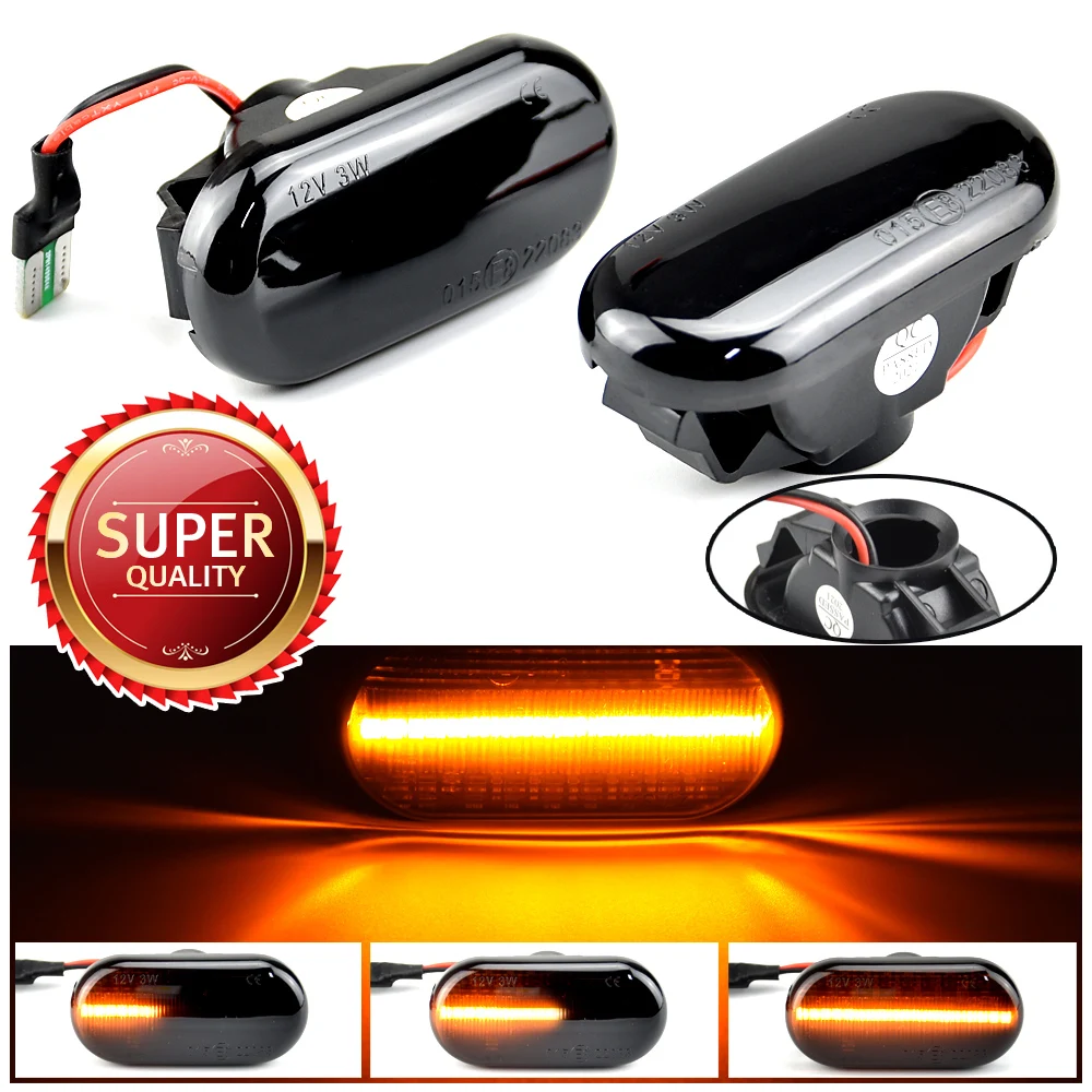 

Для Nissan Navara D40 Pick-Up 2005-2019 2 шт. светодиодный указатель поворота, динамический поворотник, боковой габаритный фонарь